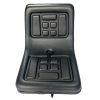 Source One garden machinery seat forklift seat lawn mower seat black heavy-duty PVC industrial use OEM China factory