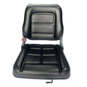 Source One universal forklift seat tractor seat with backhole black heavy-duty PU foam OEM lawn mower small tractor garden machinery China factory
