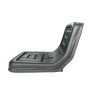 Source One small tractor seat lawn mower seat garden machinery seat forklift seat black heavy-duty PVC OEM China factory