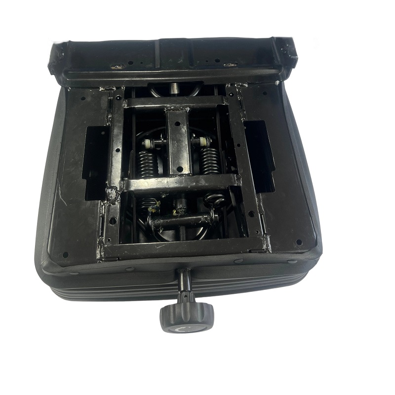 Source One Seating mechanical seat suspension with shock absorption technology, heavy-duty design for agricultural and industrial seats, China factory direct manufacture.