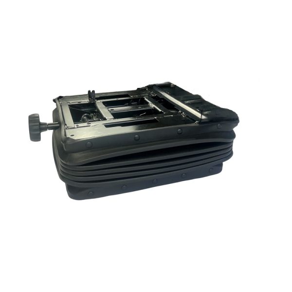 Source One Seating mechanical shock absorption seat suspension, heavy-duty design for agricultural and industrial equipment, China factory direct manufacture.