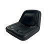 Source One Seating universal black mini tractor seat, replacement for compact tractors, durable construction, China factory direct manufacture.